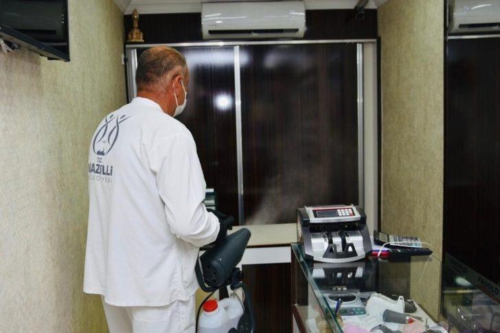 Nazilli’de Uzun Çarşı baştan sona dezenfekte edildi G1
