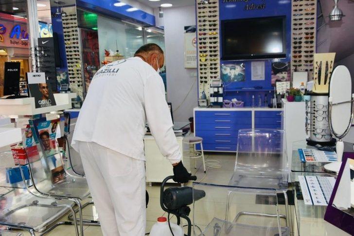 Nazilli’de Uzun Çarşı baştan sona dezenfekte edildi G3