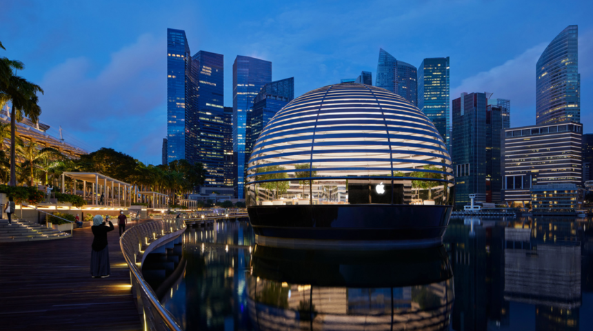 Apple'ın Singapur'daki yüzen Apple Store mağazasının açılış tarihi belli oldu!