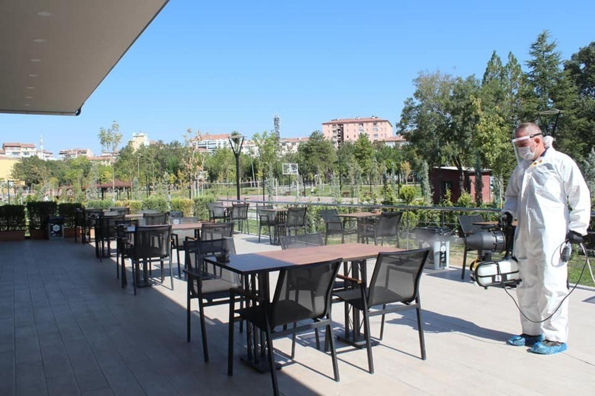 Sungurlu&rsquo;da belediye sosyal tesisleri dezenfekte edildi