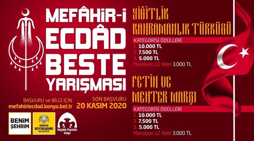 Konya B&uuml;y&uuml;kşehir&rsquo;den Mefahir-i Ecdad Beste Yarışması