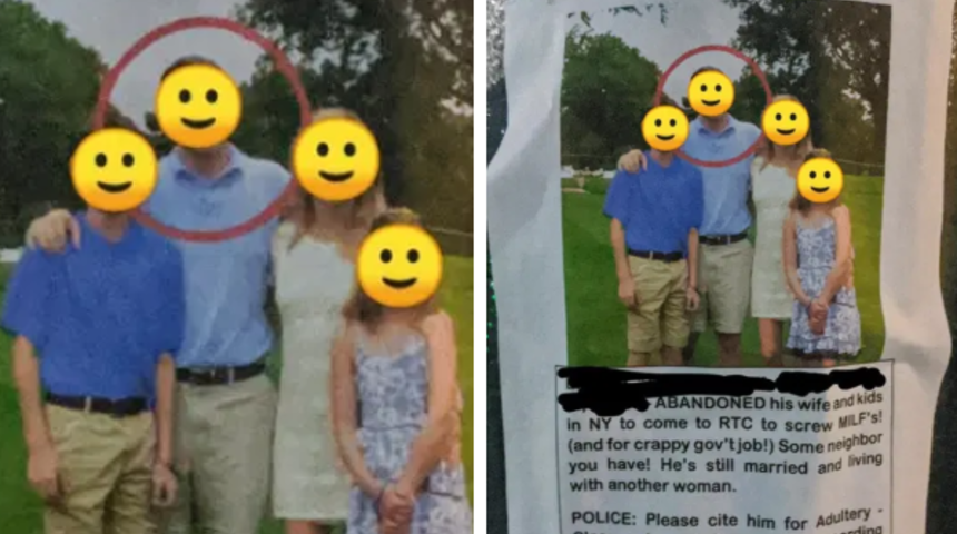 Etrafa ilan asarak kendini aldatan kocasını ifşa etti