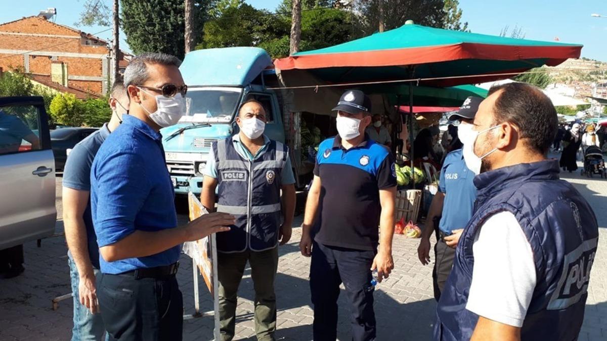 Emet pazarında Korona vir&uuml;s tedbirleri