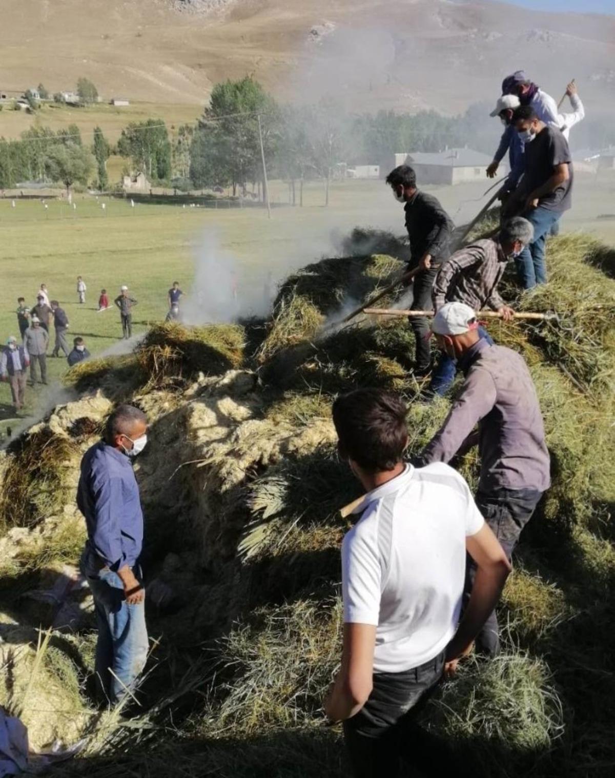 Van&rsquo;da ot yangını