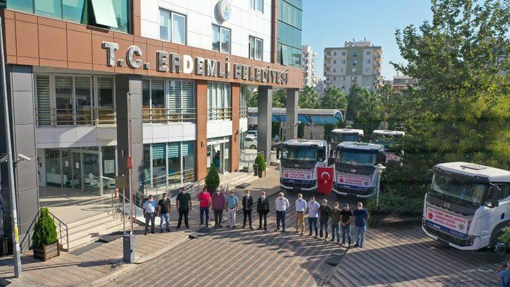 Erdemli Belediyesi, araç filosuna 5 yerli üretim kamyon ekledi G2