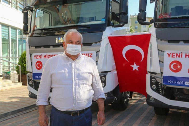 Erdemli Belediyesi, araç filosuna 5 yerli üretim kamyon ekledi G4