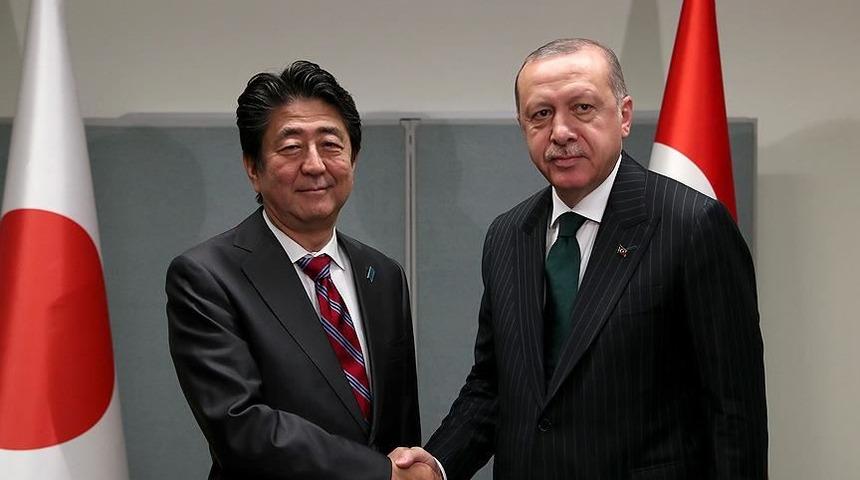 Cumhurbaşkanı Erdoğan, Japonya Başbakanı Şinzo Abe ile görüştü