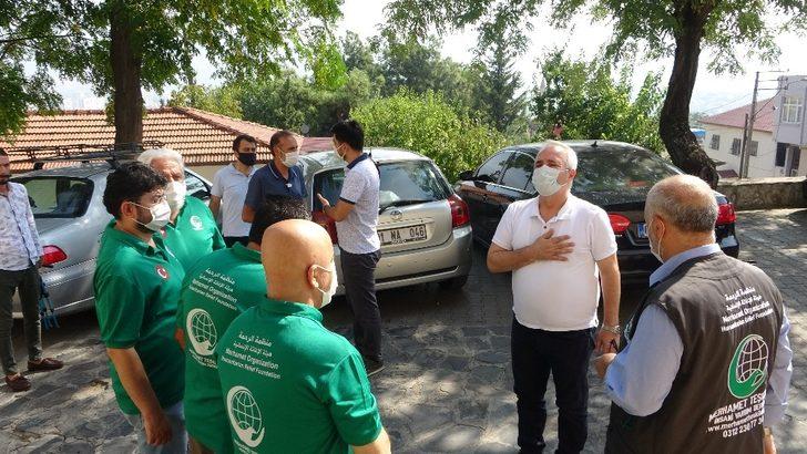 Kozan’da yangın bölgesine yardımlar sürüyor G2