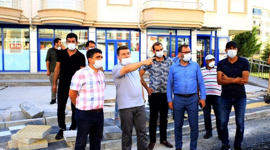 Belediye Başkanı Evren Din&ccedil;er projeleri yerinde inceledi