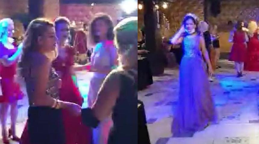 Polisin baskın yaptığı 'ka&ccedil;ak korona kına'sının g&ouml;r&uuml;nt&uuml;leri ortaya &ccedil;ıktı