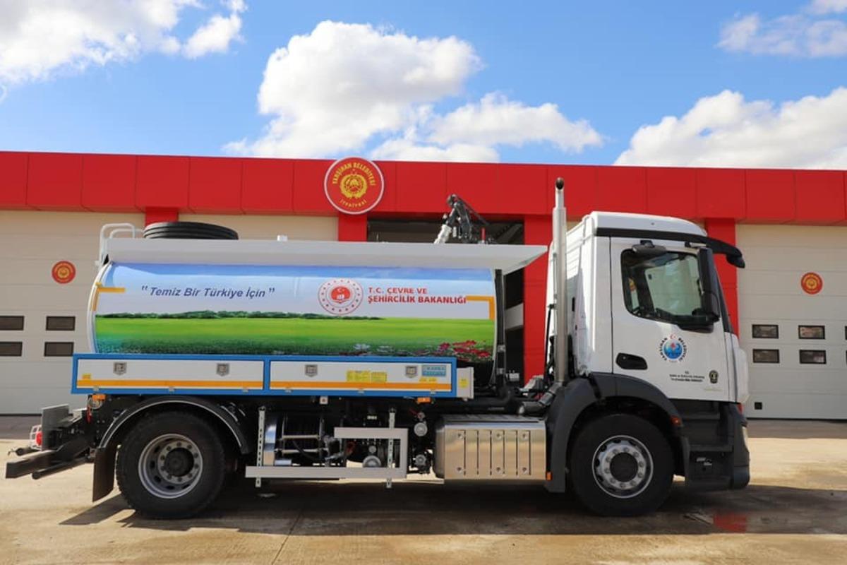 Yahşihan Belediyesine sulama araz&ouml;z&uuml; hibe edildi