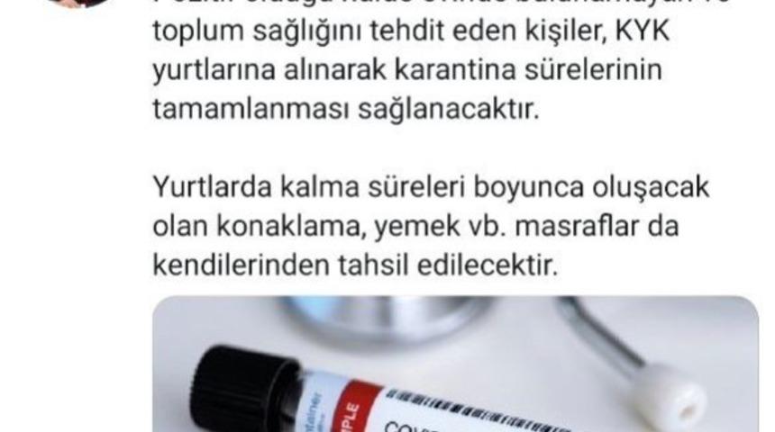 Sivas’ta karantina kurallarını ihlal edenler evine dönemeyecek