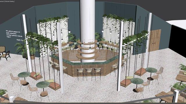 Mersin sahil şeridindeki kafeler yenileniyor