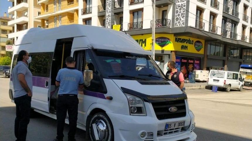 İpekyolu il&ccedil;esinde şehir i&ccedil;i toplu taşıma ara&ccedil;ları denetlendi