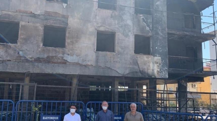 B&uuml;y&uuml;kşehir belediyesinden Bayındır&rsquo;daki yangınzedelere yardım