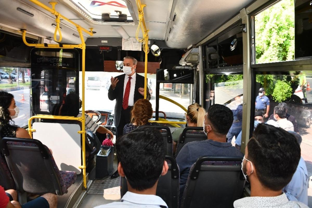 Vali Su, maskeyi taktı denetime &ccedil;ıktı