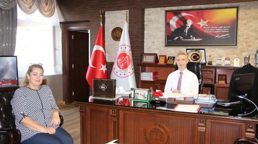 Yanmaz&rsquo;dan Başsavcı &Ccedil;elik&rsquo;e ziyaret