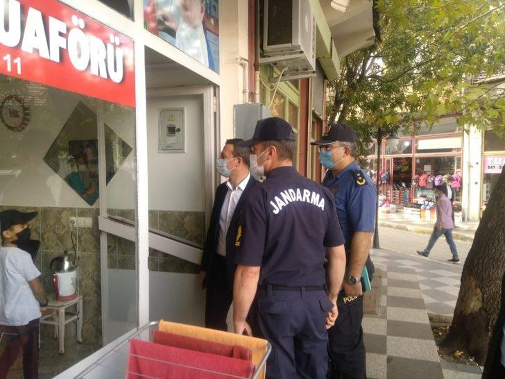 Kaymakam Görmüş koronavirüs denetimi yaptı G2