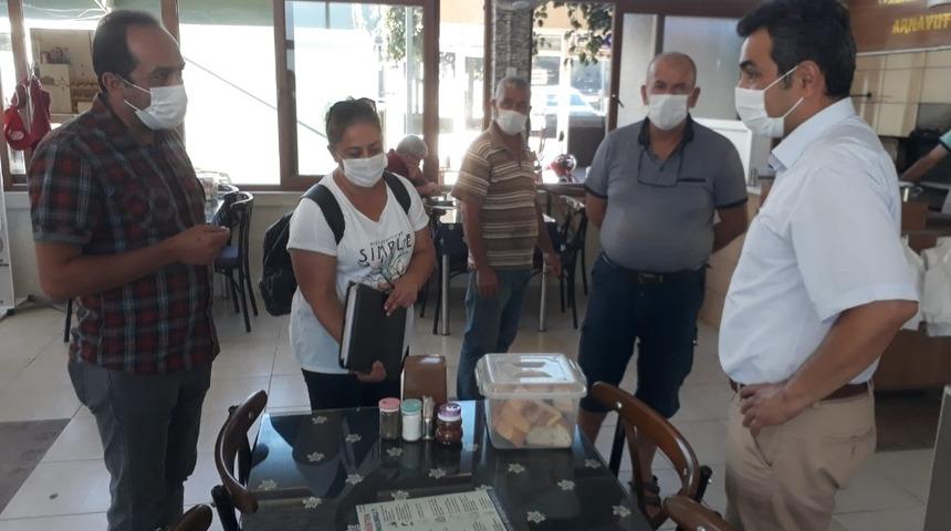 S&ouml;ke&rsquo;de Kovid-19 denetlemeleri yapıldı