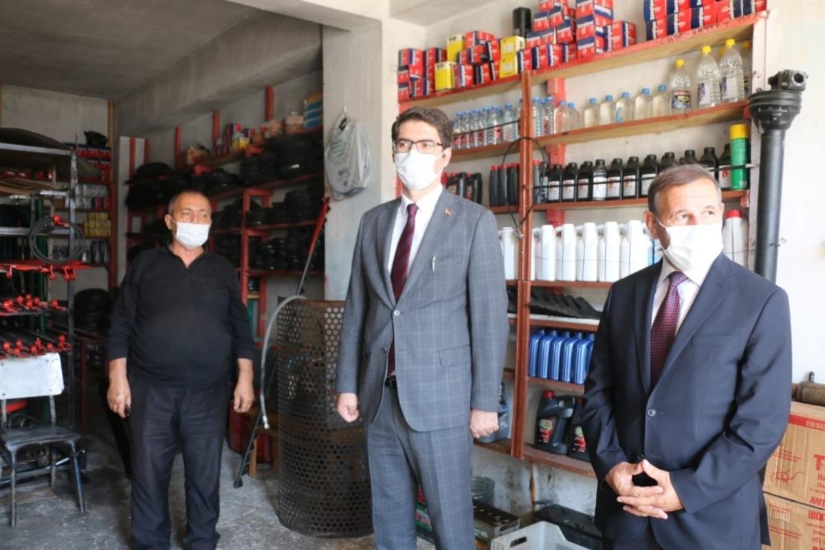 Aşkale&rsquo;de Covid-19 denetimleri devam ediyor