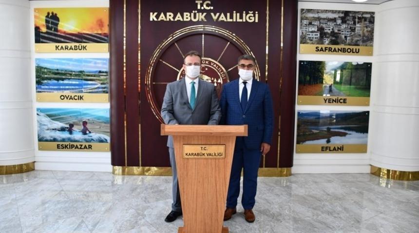 Adalet Bakan Yardımcısı Yılmaz, Vali G&uuml;rel ile g&ouml;r&uuml;şt&uuml;