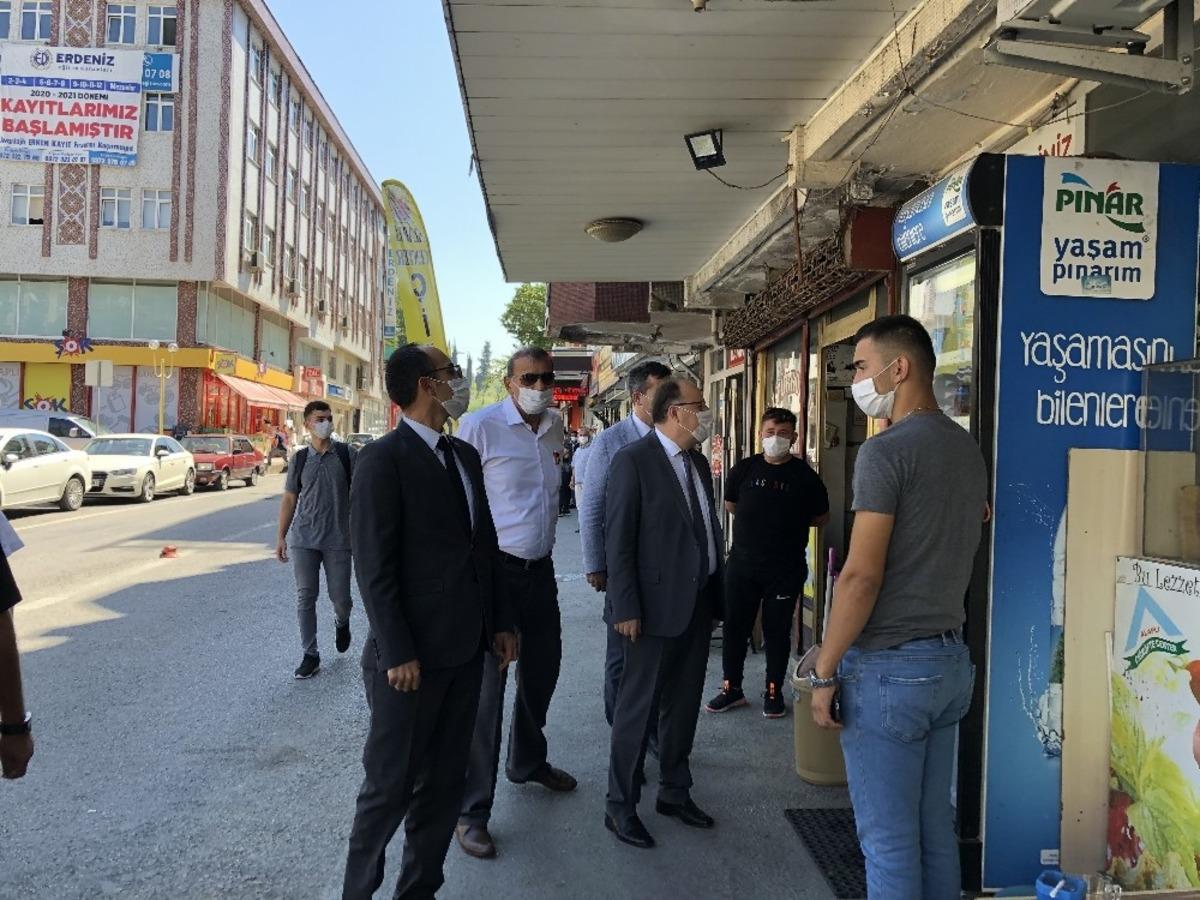 Vali Tutulmaz Alaplı&rsquo;da Covid-19 denetimi yaptı