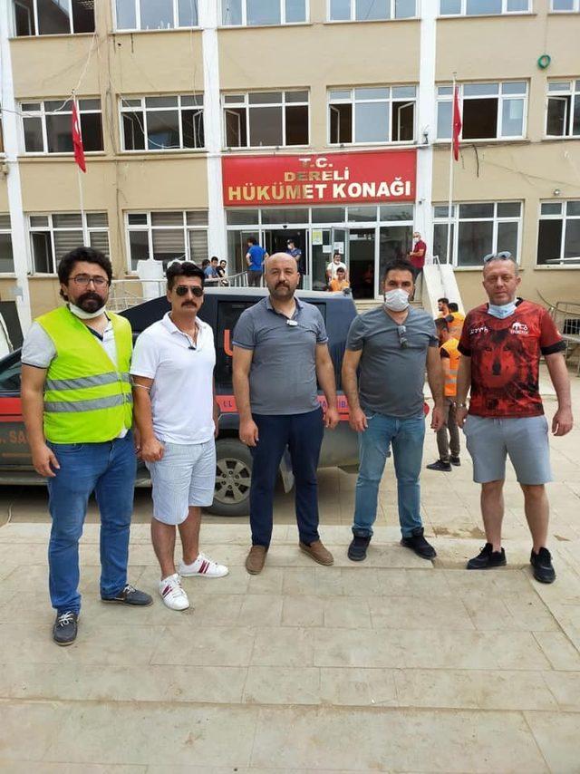 Amasya’dan Giresun’a yardım eli