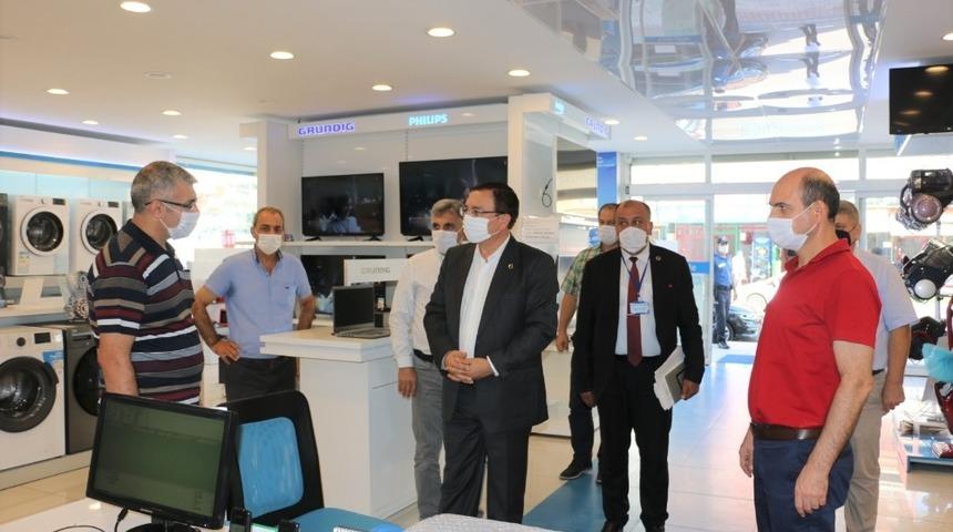 K&ouml;rfez&rsquo;de maske ve hijyen denetimi