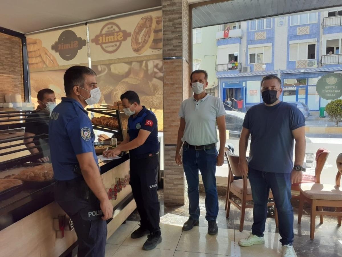 Korkuteli&rsquo;nde maske, mesafe ve hijyen denetimi