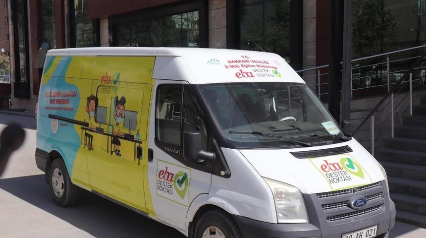 &rdquo;EBA Mobil Destek Aracı&rdquo; Hakkari yollarında