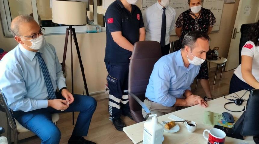 İl Sağlık M&uuml;d&uuml;r&uuml; A&ccedil;ıkg&ouml;z, 112 Komuta Merkezi&rsquo;ni ziyaret etti