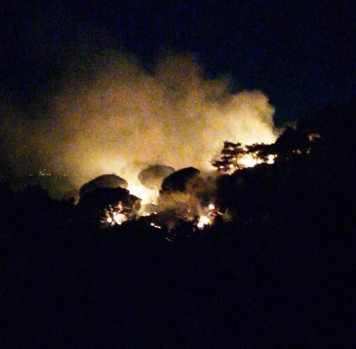 &Ccedil;ine&rsquo;deki yangın kontrol altına alındı