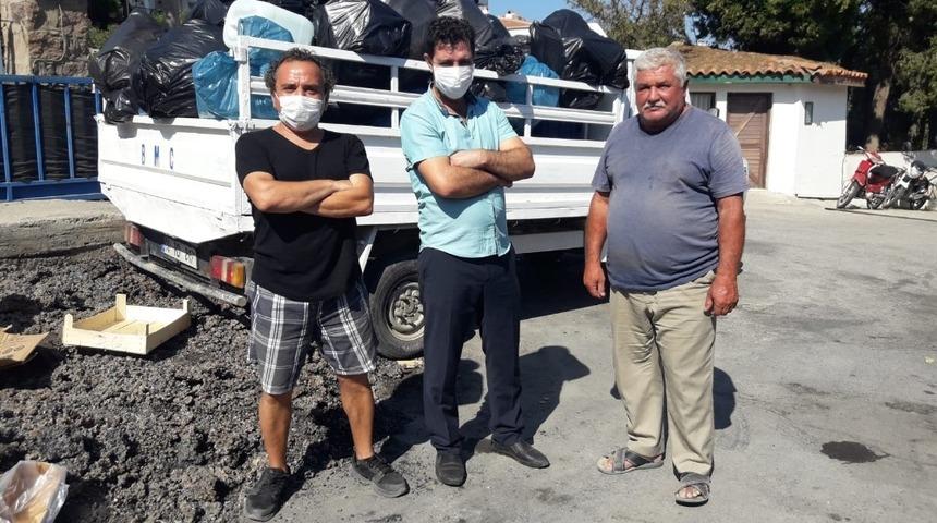 Ayvalık’ta pandemiye rağmen “sıfır atık” için mücadele sürüyor