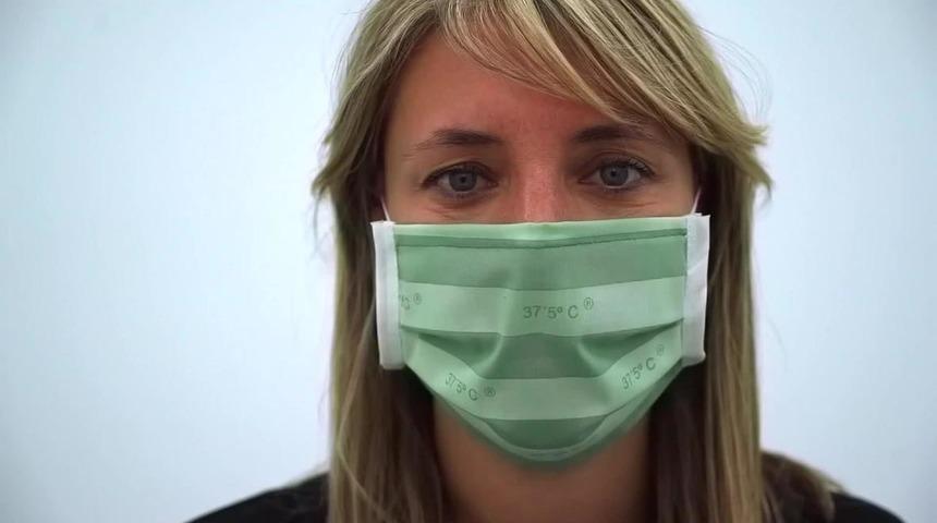 Yüksek ateşte rengi değişen maske üretildi!