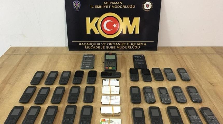 Adıyaman’da kaçak cep telefonu ele geçirildi