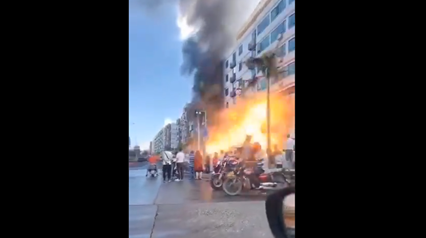 &Ccedil;in'de otelde şiddetli patlama