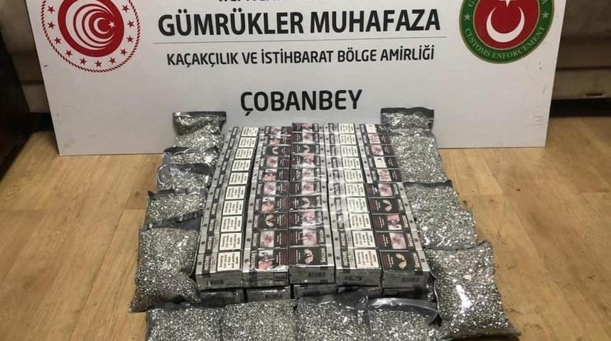 Ka&ccedil;ak sigara ile cam boncuk ele ge&ccedil;irildi