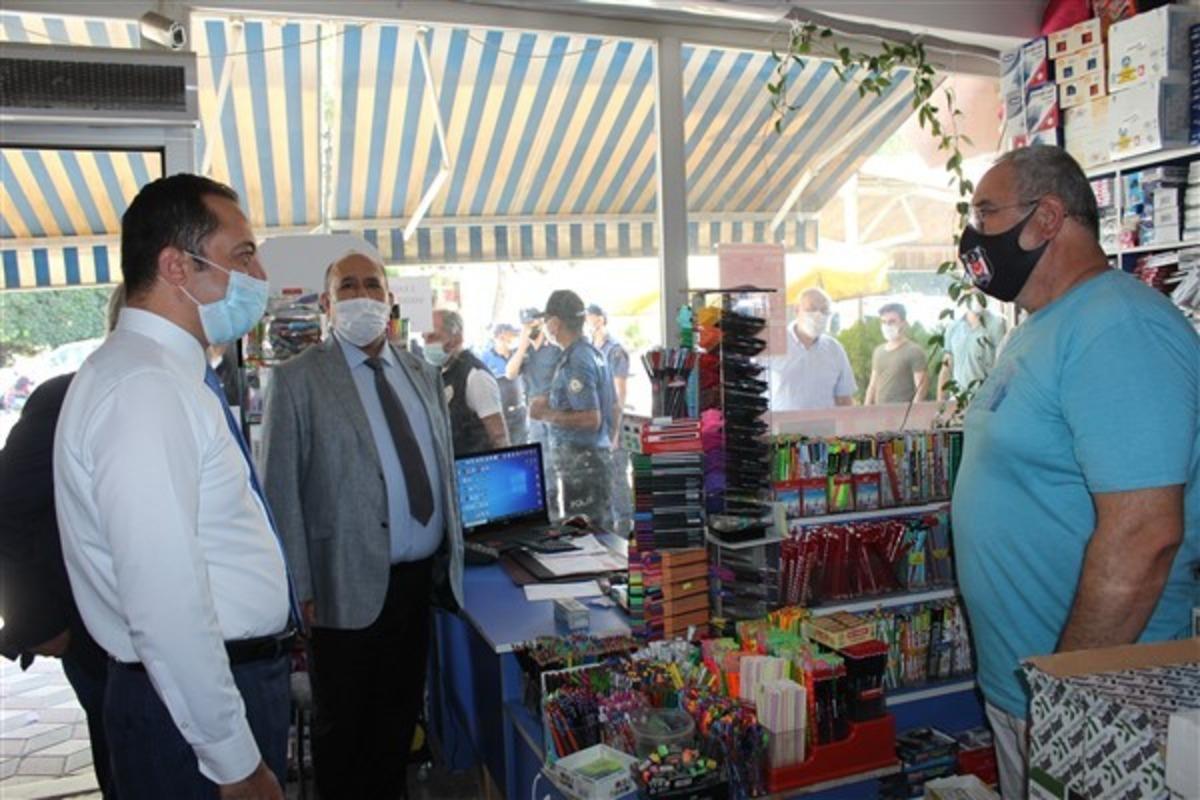 Vali Şent&uuml;rk&rsquo;ten Osmaneli&rsquo;de korona vir&uuml;s denetimi