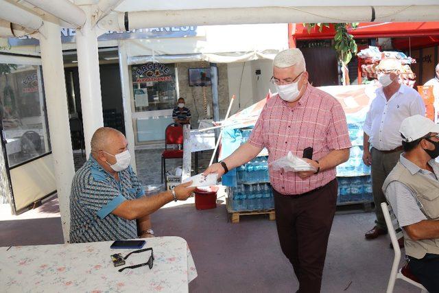 Başkan Yüksel Ergene’yi maskesiz bırakmıyor