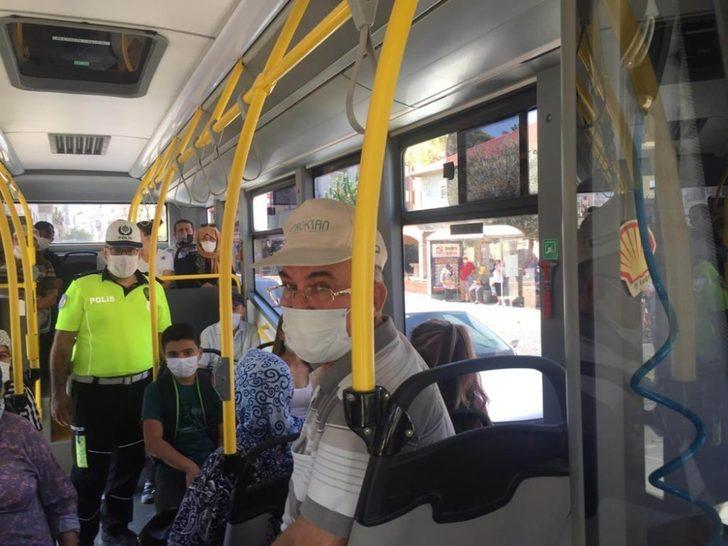 Salihli’de toplu taşımada maske denetimi G1