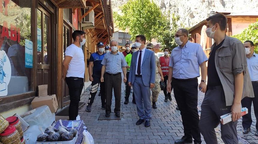 Kemaliye&rsquo;de Covid-19 tedbirleri denetlendi