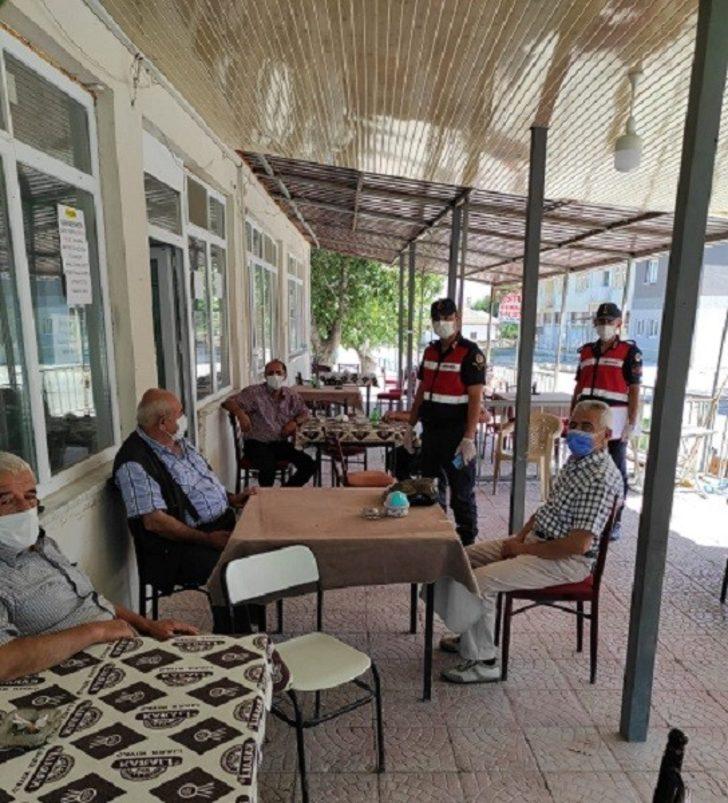 İl Jandarma Komutanlığı ekiplerinden Korona virüs denetimi G3