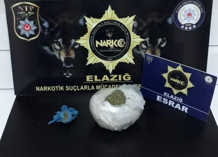 Elazığ’da uyuşturucu ile mücadele:2 tutuklama G1
