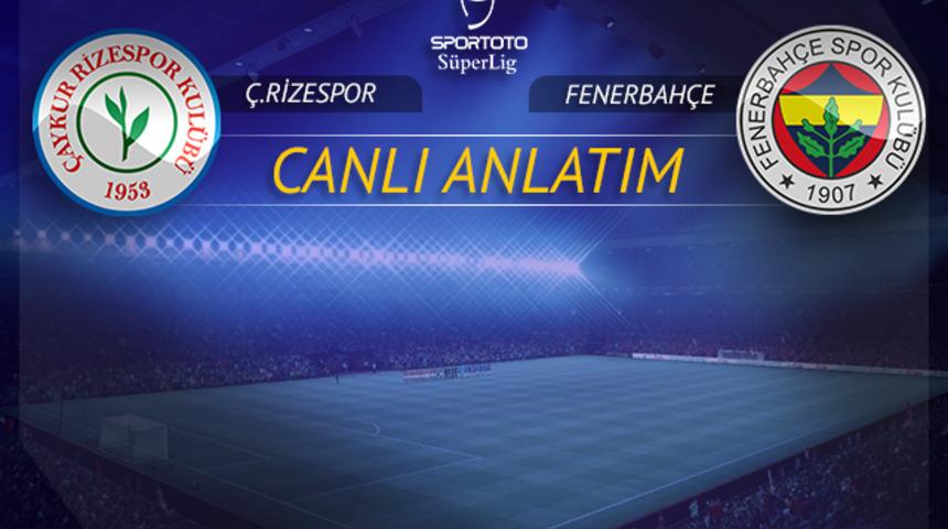 Çaykur Rizespor-Fenerbahçe maç özeti