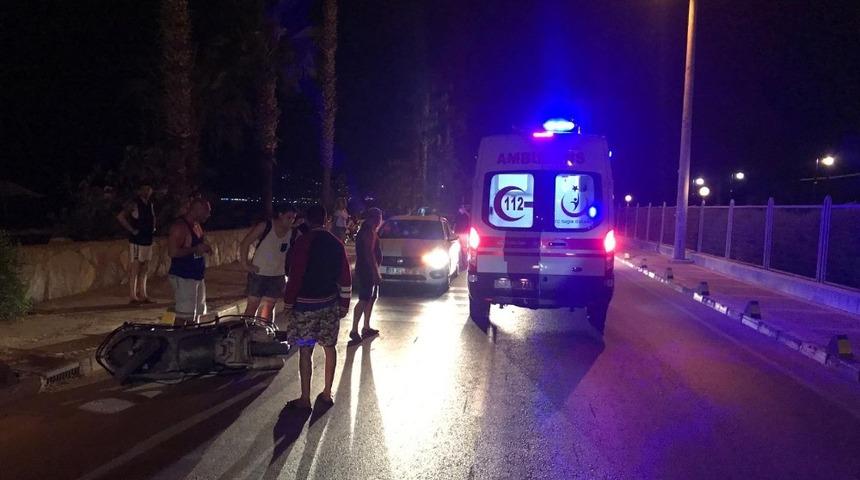 Kuşadası&rsquo;nda motosiklet kazası: 1 ağır yaralı