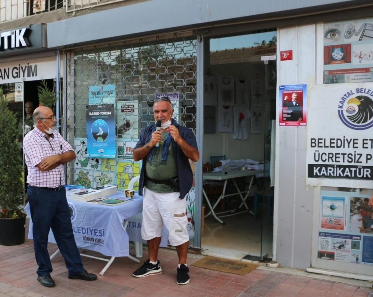 &Ccedil;izgi-Yorum Karikat&uuml;r Sergisi Kartal&rsquo;da a&ccedil;ıldı