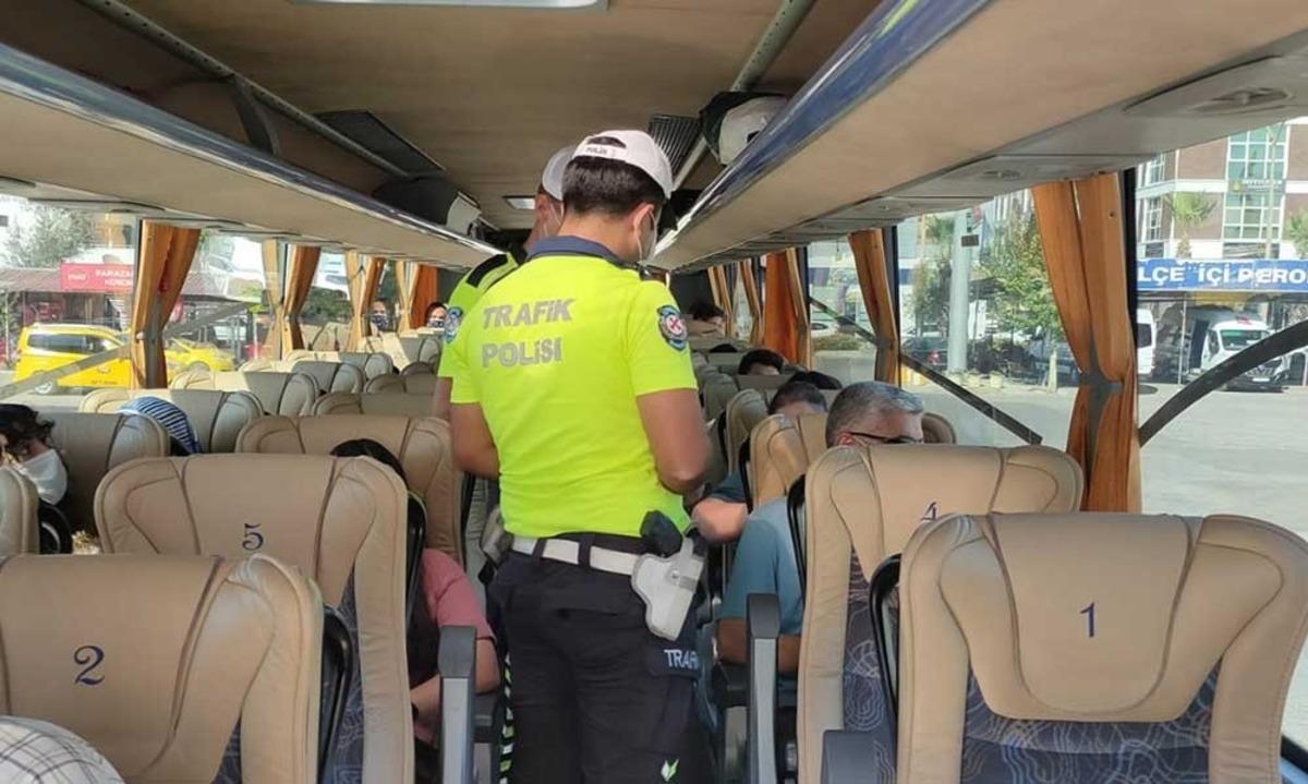 Ortaca&rsquo;da yolcu ara&ccedil;larına koronavir&uuml;s denetimi