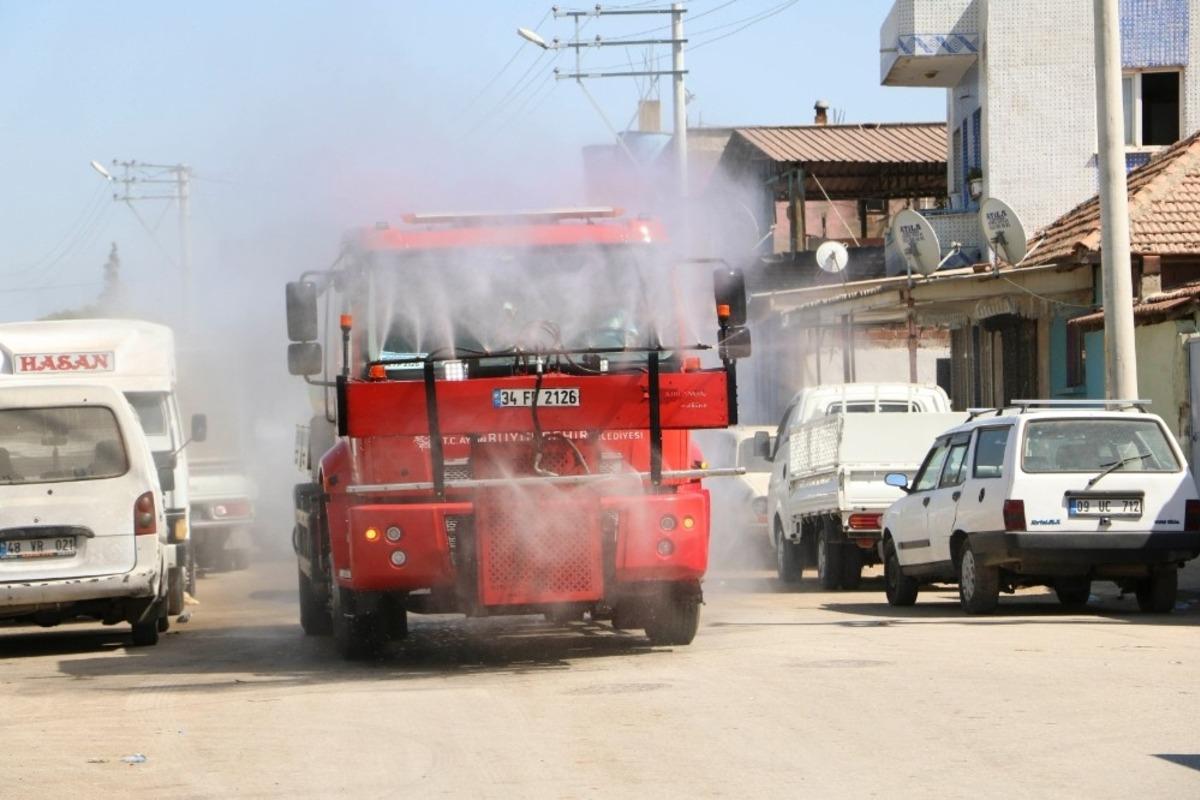 B&uuml;y&uuml;kşehir Acarlar&rsquo;da dezenfekte &ccedil;alışması yaptı
