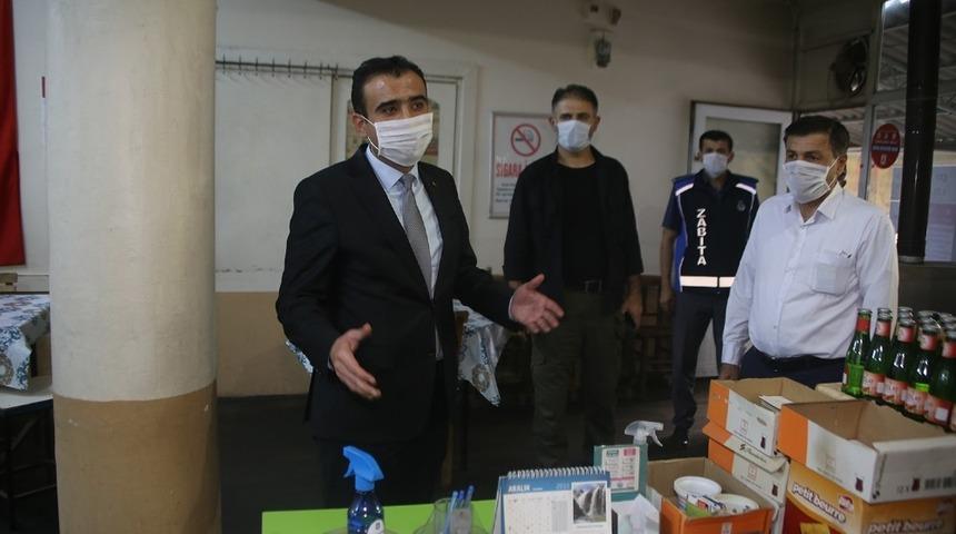 Başkan Kalaycı, korona vir&uuml;s tedbirlerini denetledi