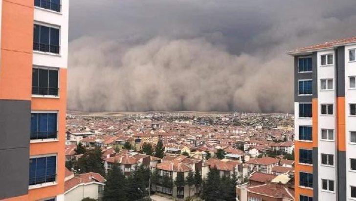 Ankara'daki kum fırtınası korku dolu anlar yaşatmıştı! Meteoroloji'den Kırıkkale'ye uyarı